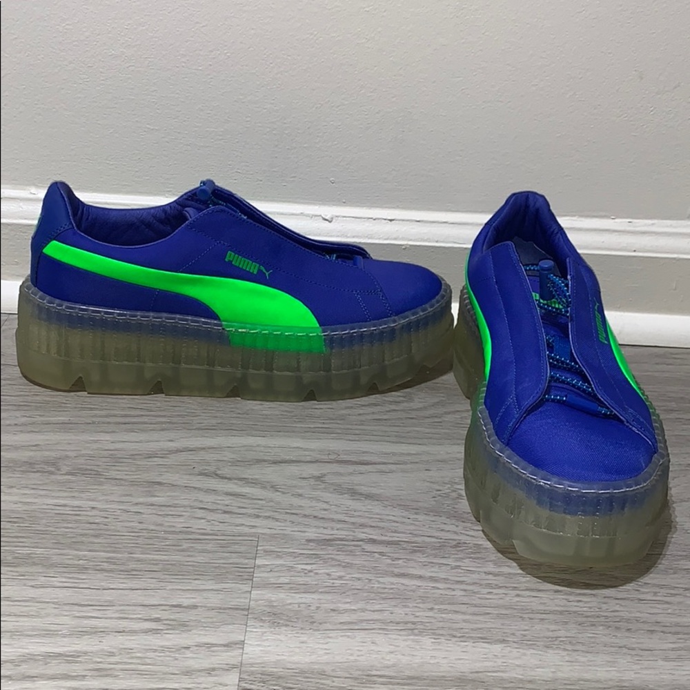 Rihanna X Puma Blue Green Cleated Creeper Surf